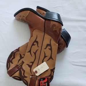 Silver Rebel Ladies Brown Leather Boots